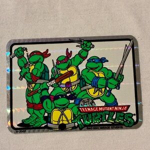 Teenage Mutant Ninja Turtles Holographic Sticker - Green